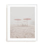 Umbrellas On The Shore Wall Art