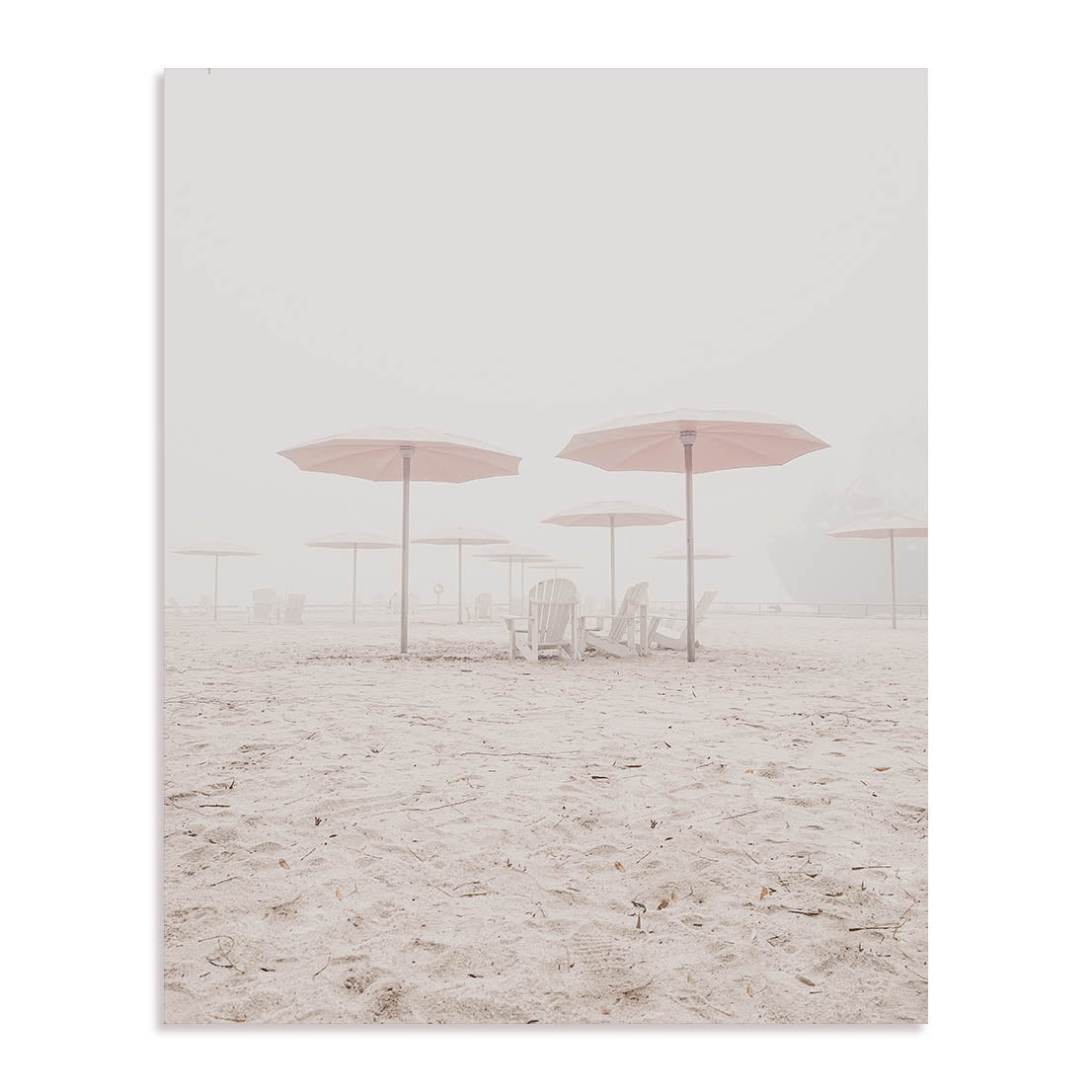 Umbrellas On The Shore Wall Art
