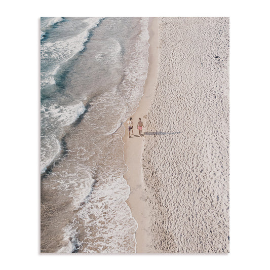 Strolling The Beach Wall Art