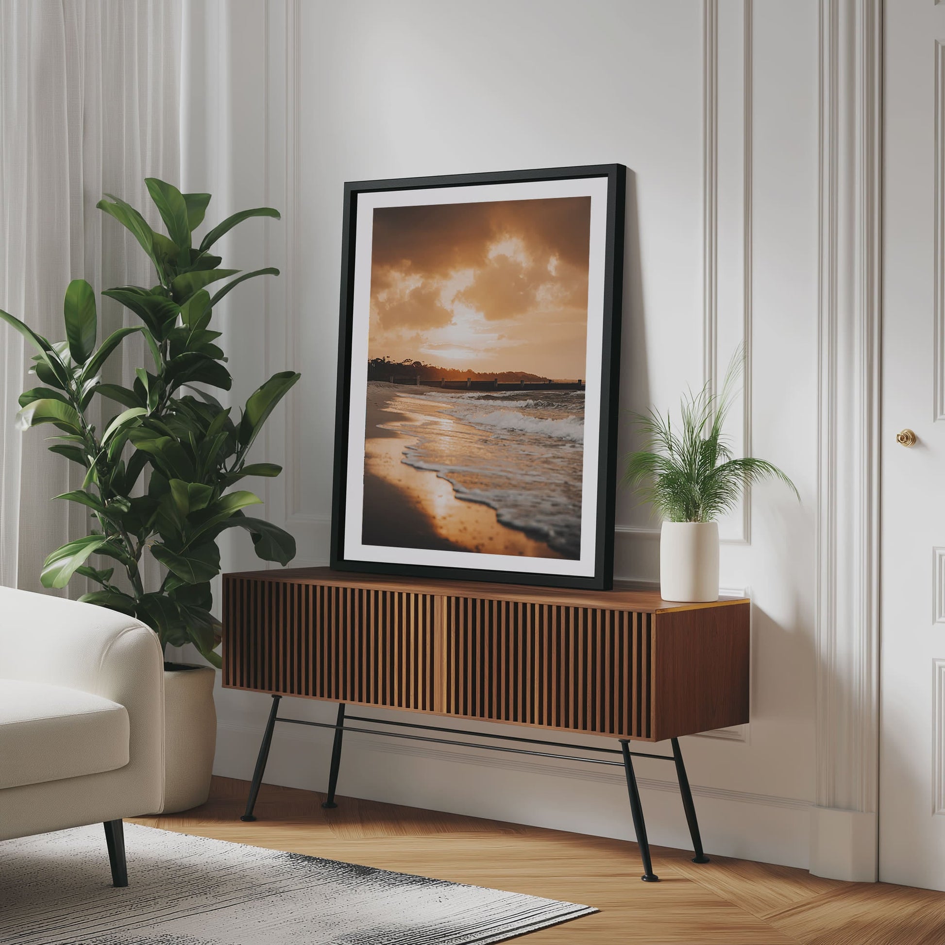 Coastal Sunset Beach Wall Art