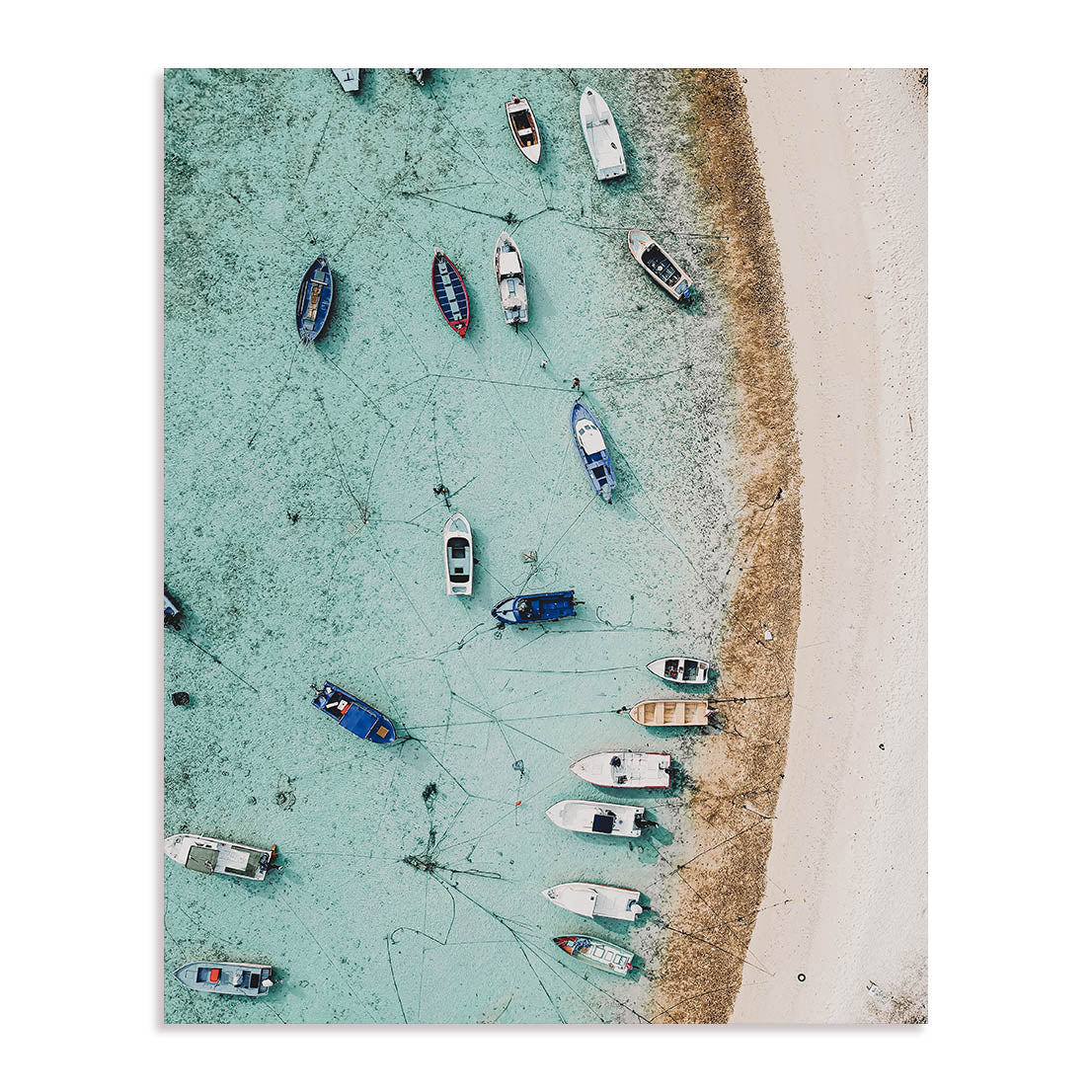 Arial View Boats Wall Art