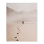 Footprints On The Beach Wall Art