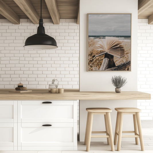 Beach Library Wall Art