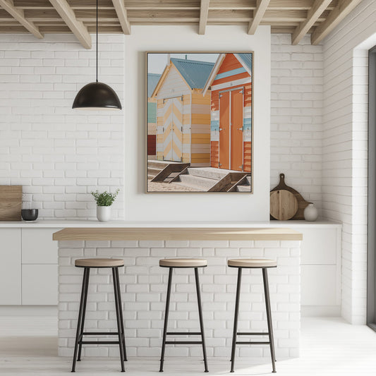 Beach Huts Wall Art