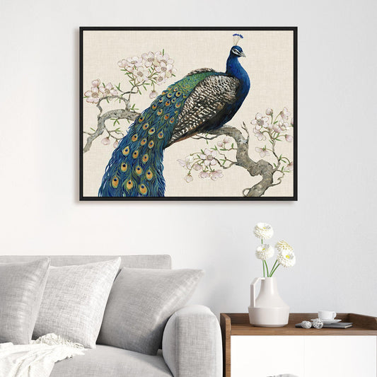 Peacock and Blossoms I