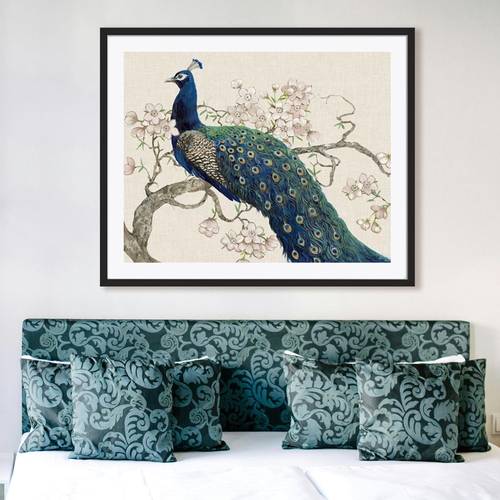 Peacock and Blossoms II