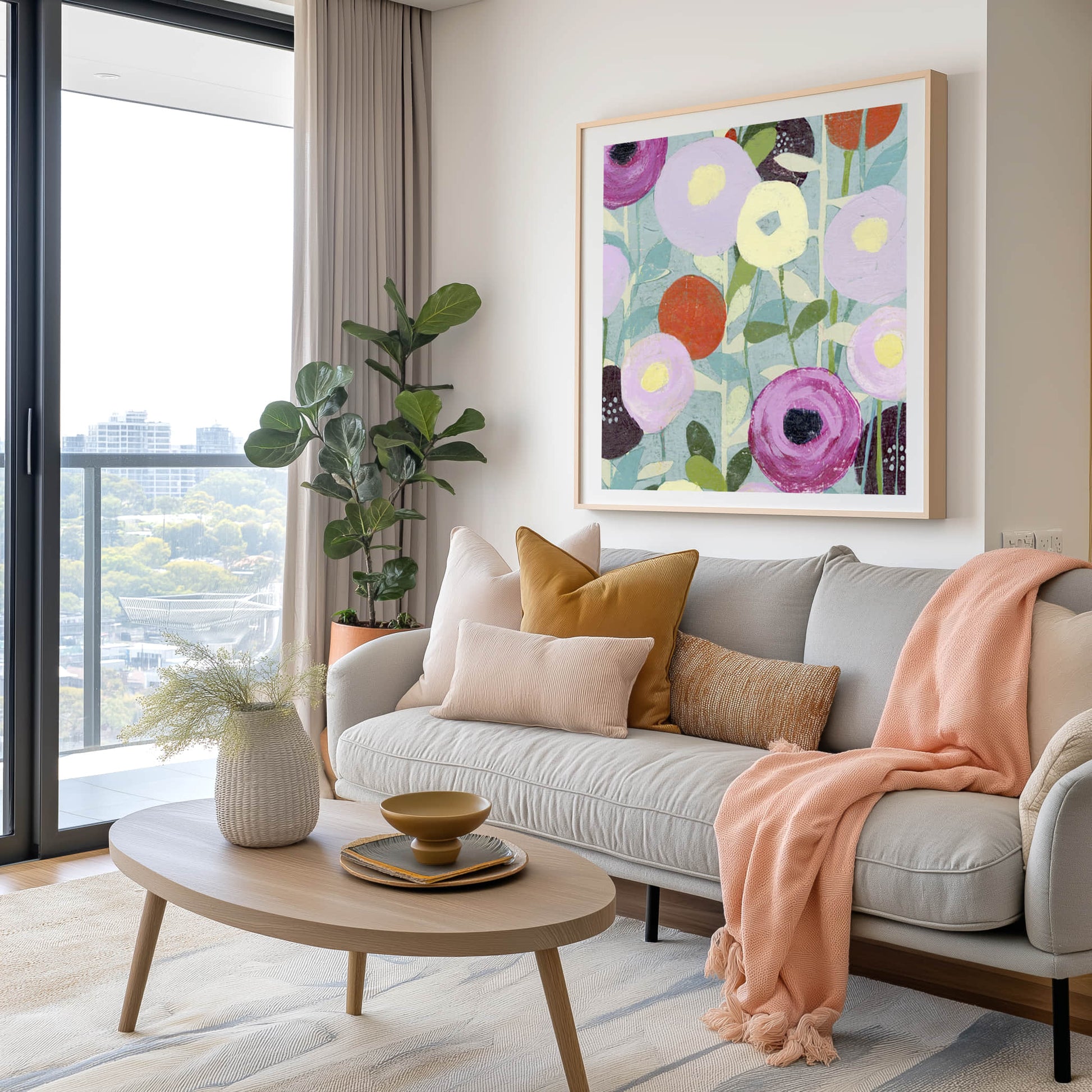 Poppy Strata III Wall Art