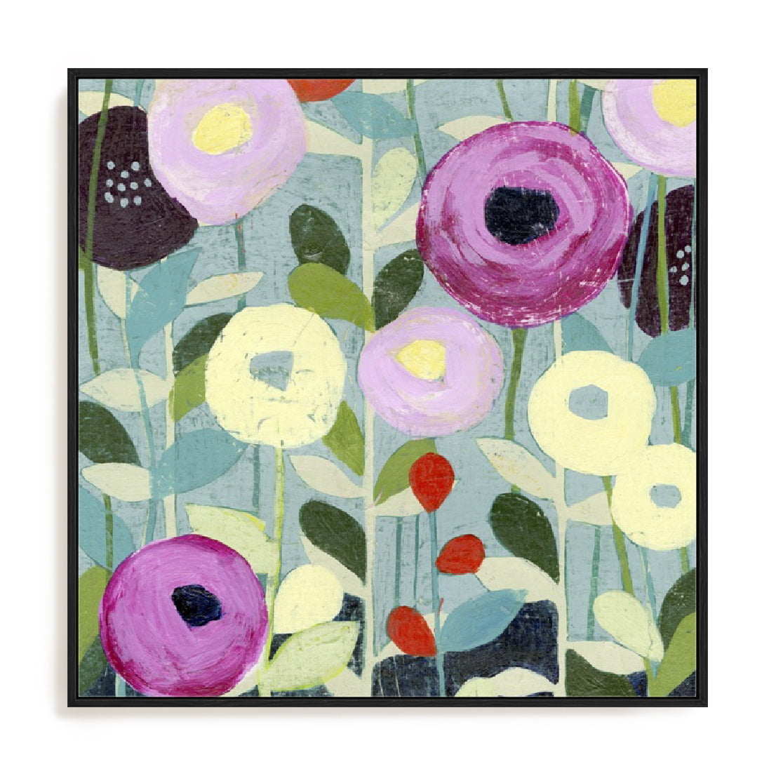 Poppy Strata IV Wall Art