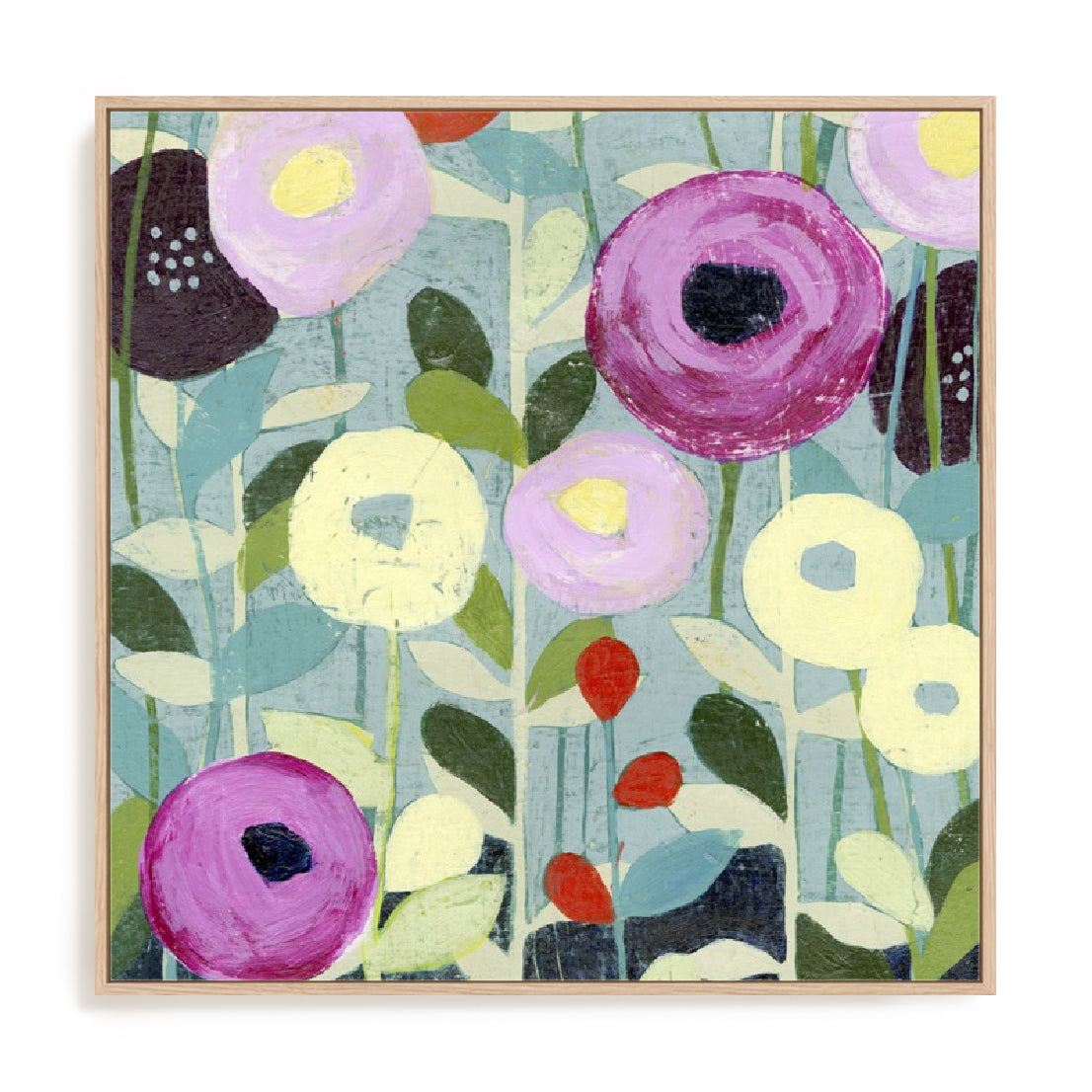Poppy Strata IV Wall Art