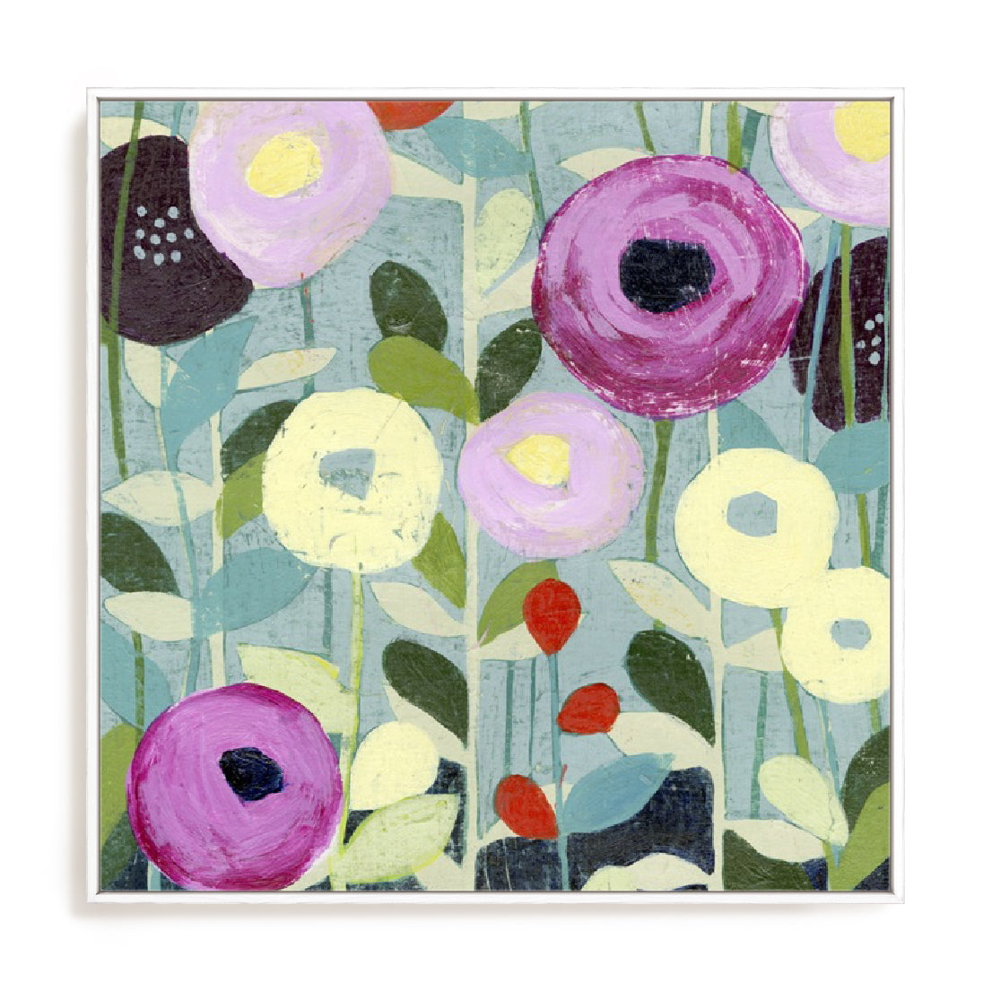 Poppy Strata IV Wall Art