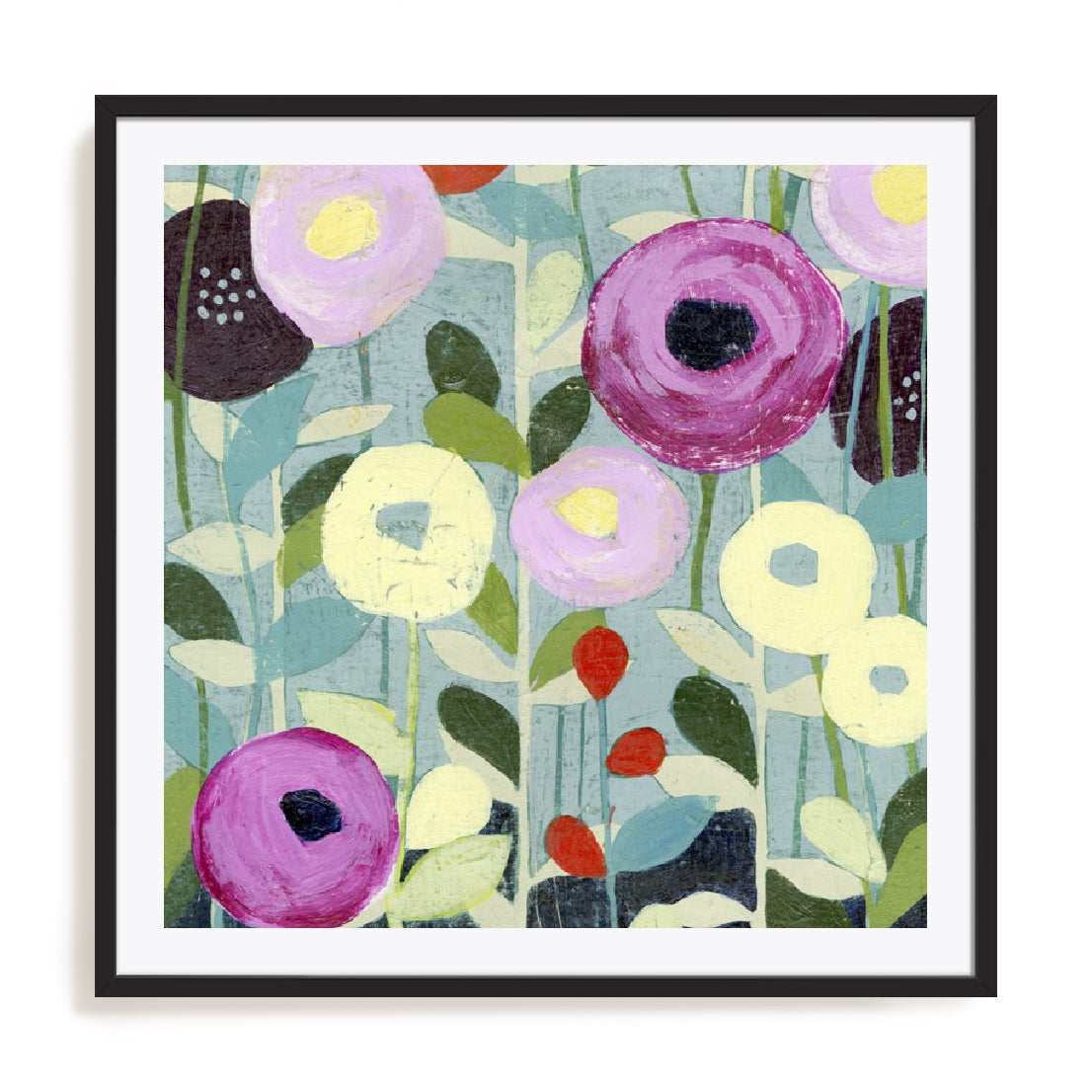 Poppy Strata IV Wall Art