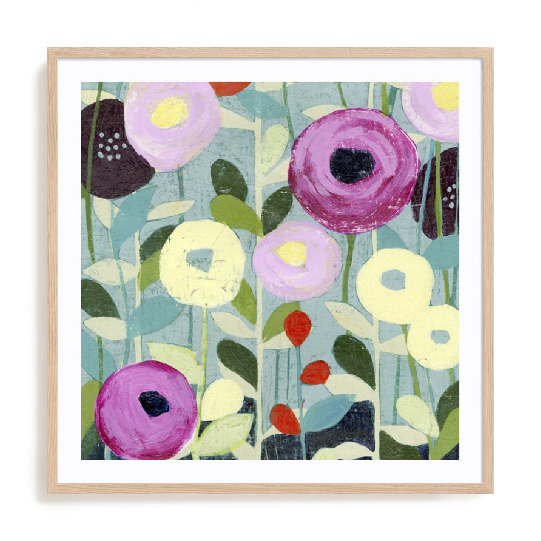 Poppy Strata IV Wall Art
