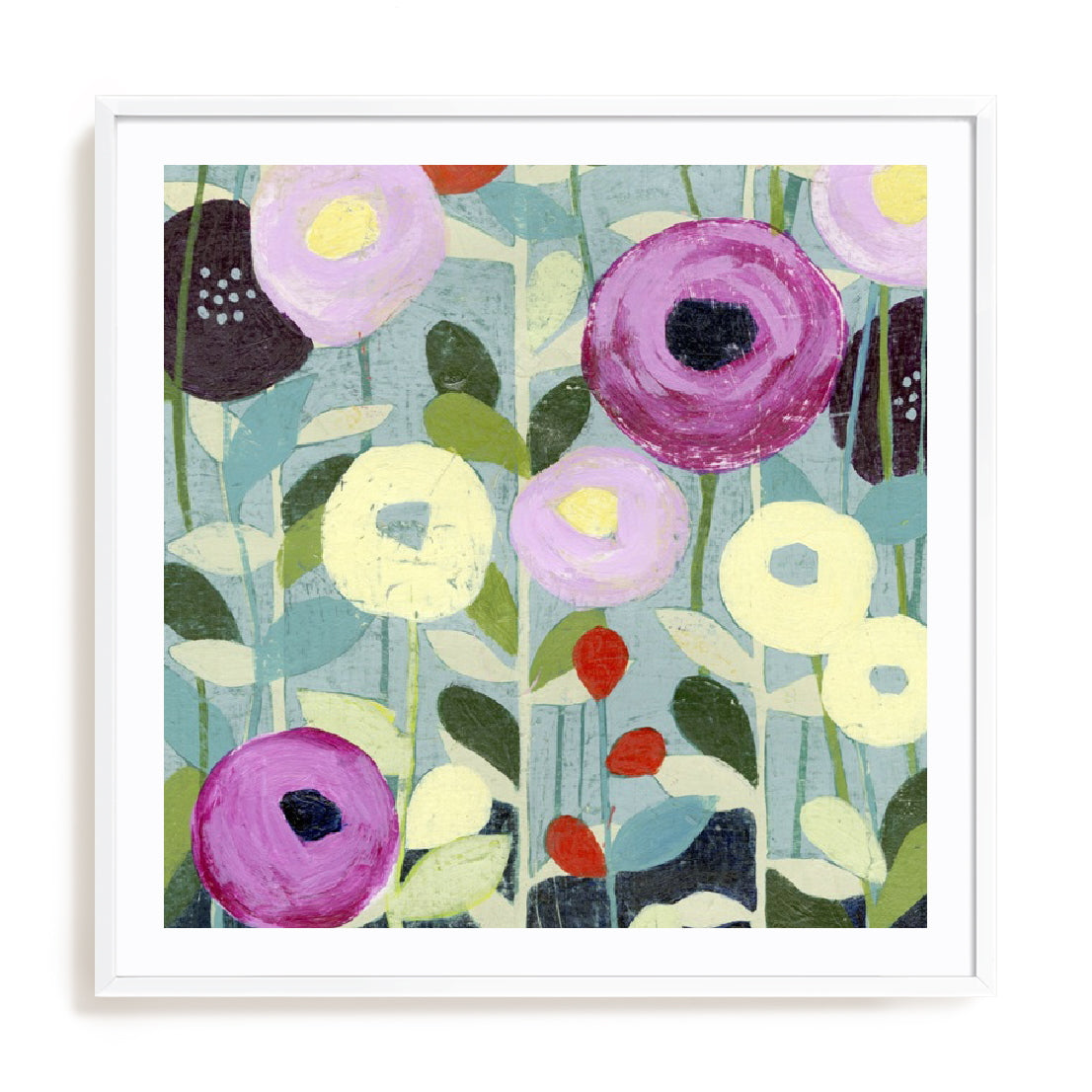 Poppy Strata IV Wall Art