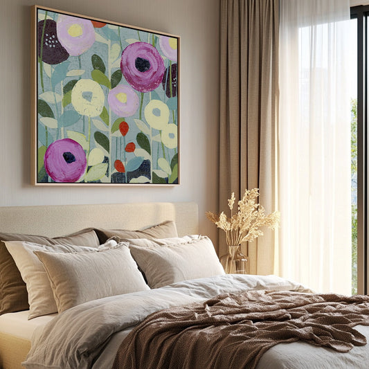 Poppy Strata IV Wall Art