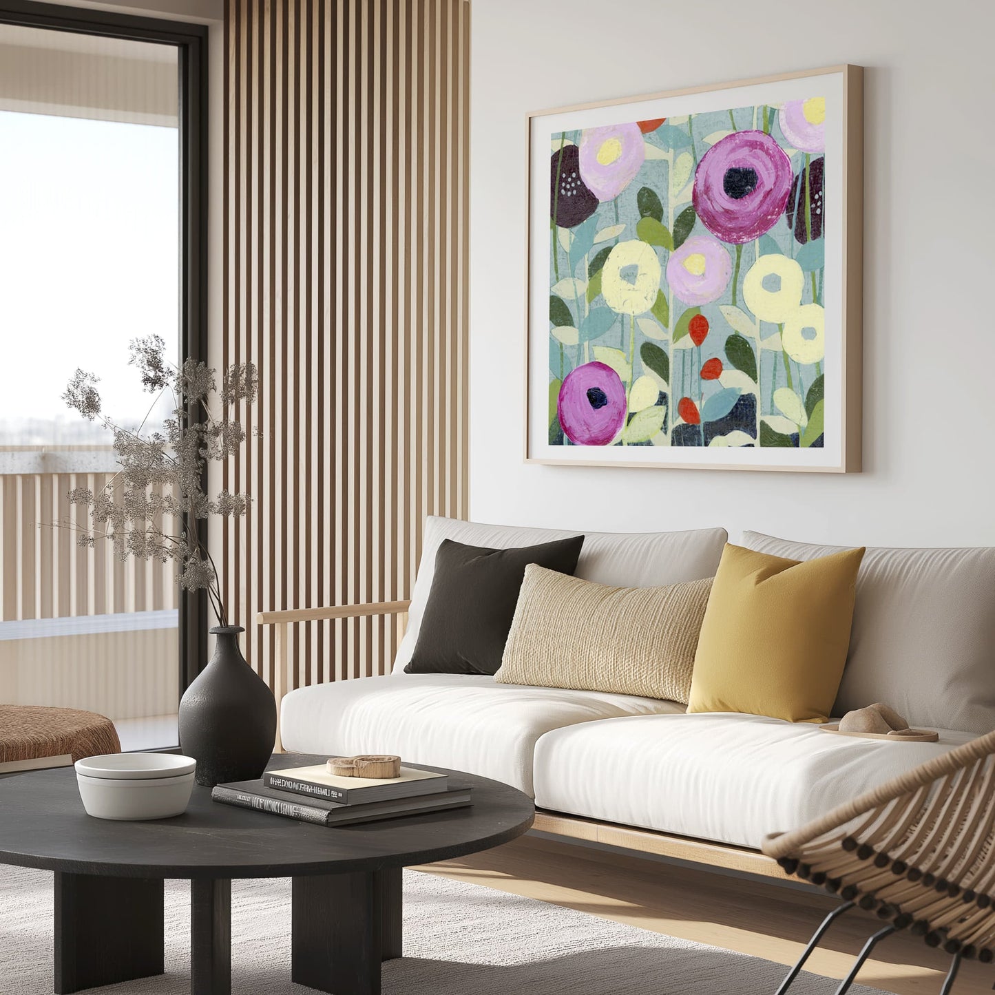 Poppy Strata IV Wall Art