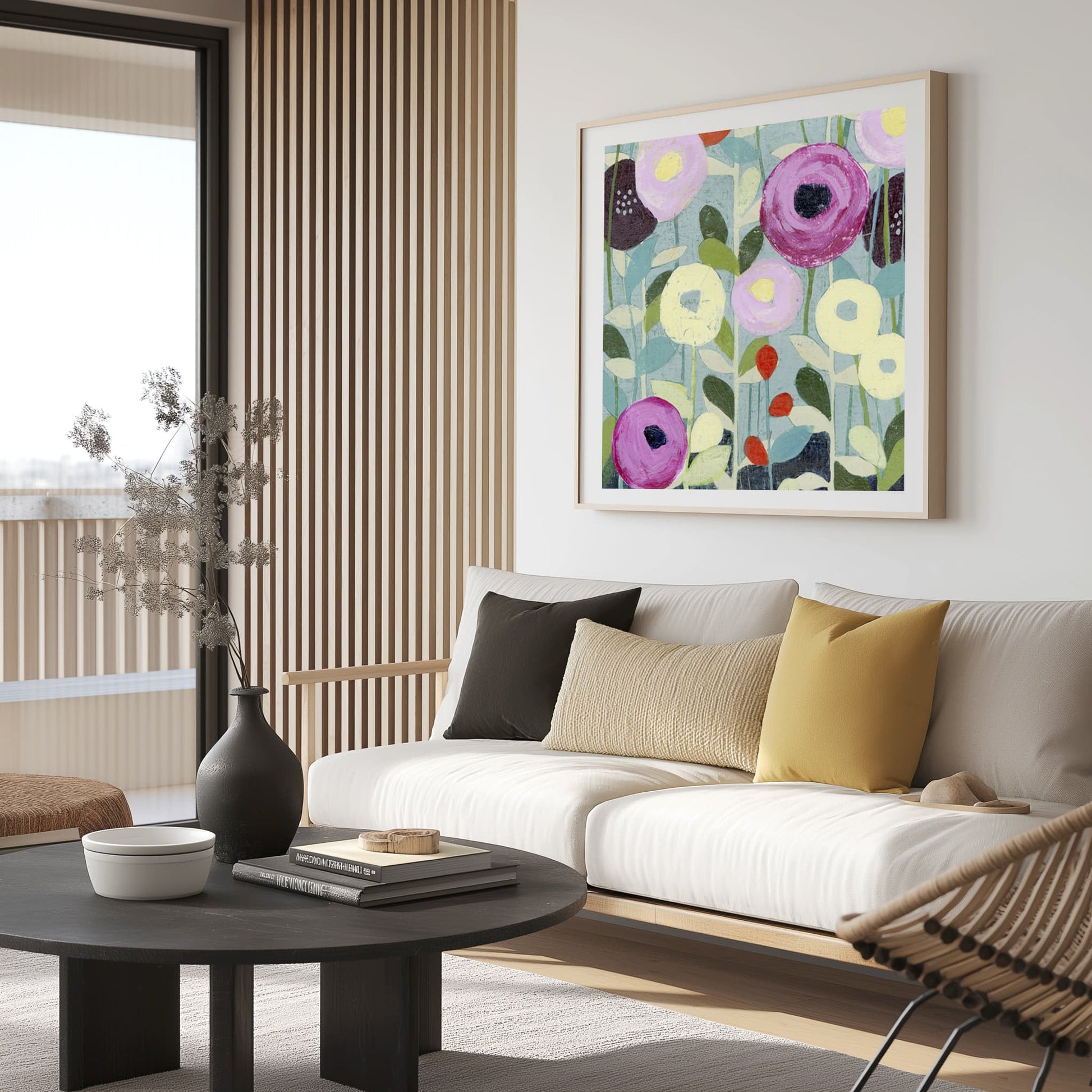 Poppy Strata IV Wall Art