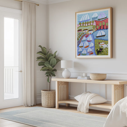 Dogs and Sailboats Wall Art