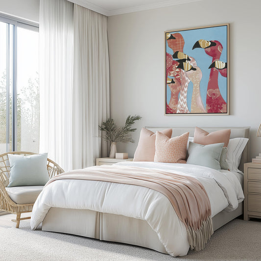 Flock of Flamingoes I Wall Art