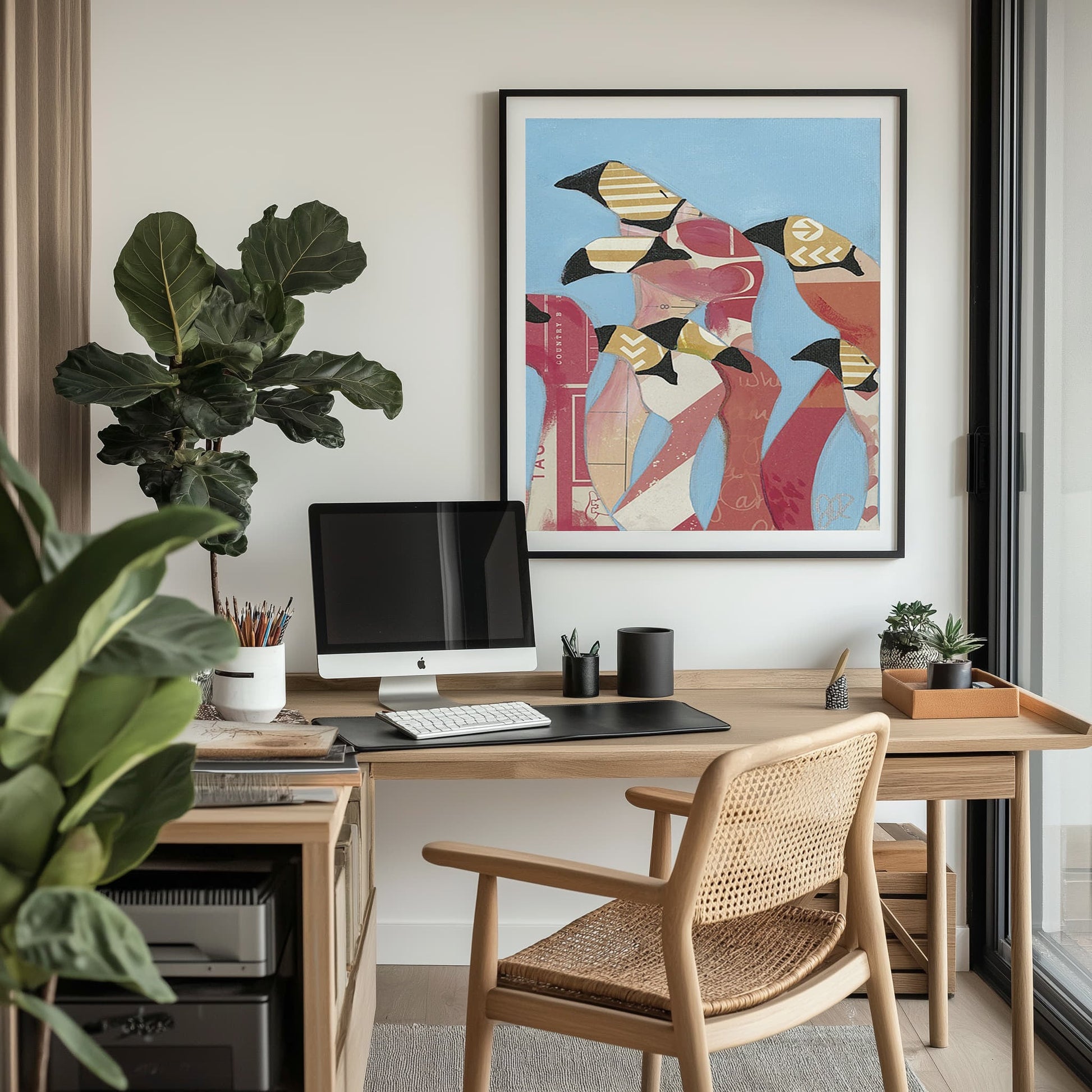 Flock of Flamingoes II Wall Art