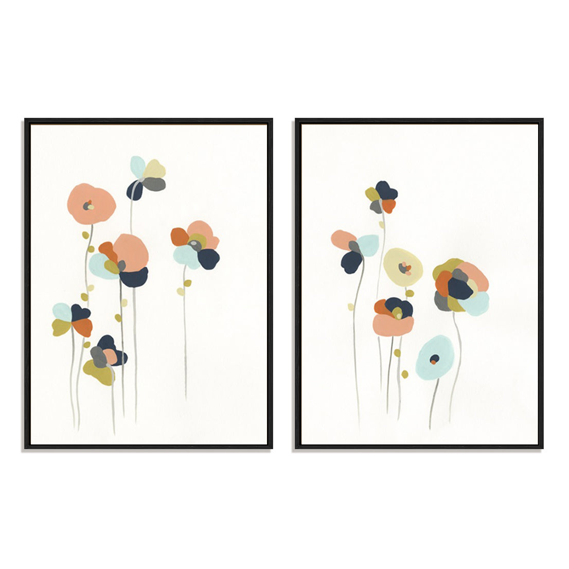 Modular Bouquet I and II Wall Art