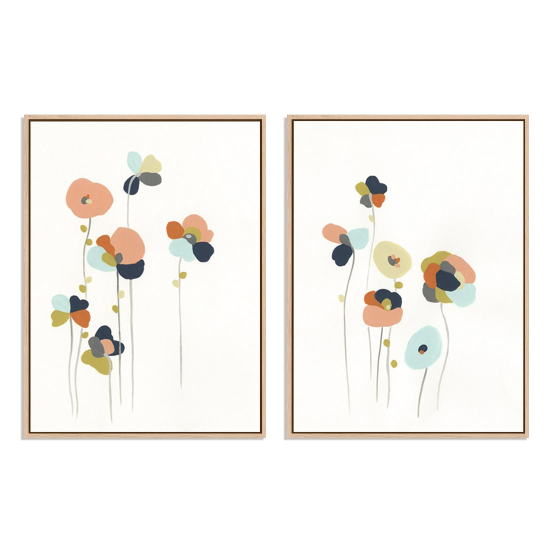 Modular Bouquet I and II Wall Art