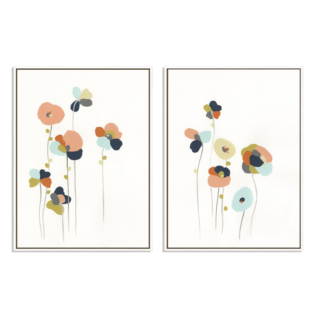 Modular Bouquet I and II Wall Art