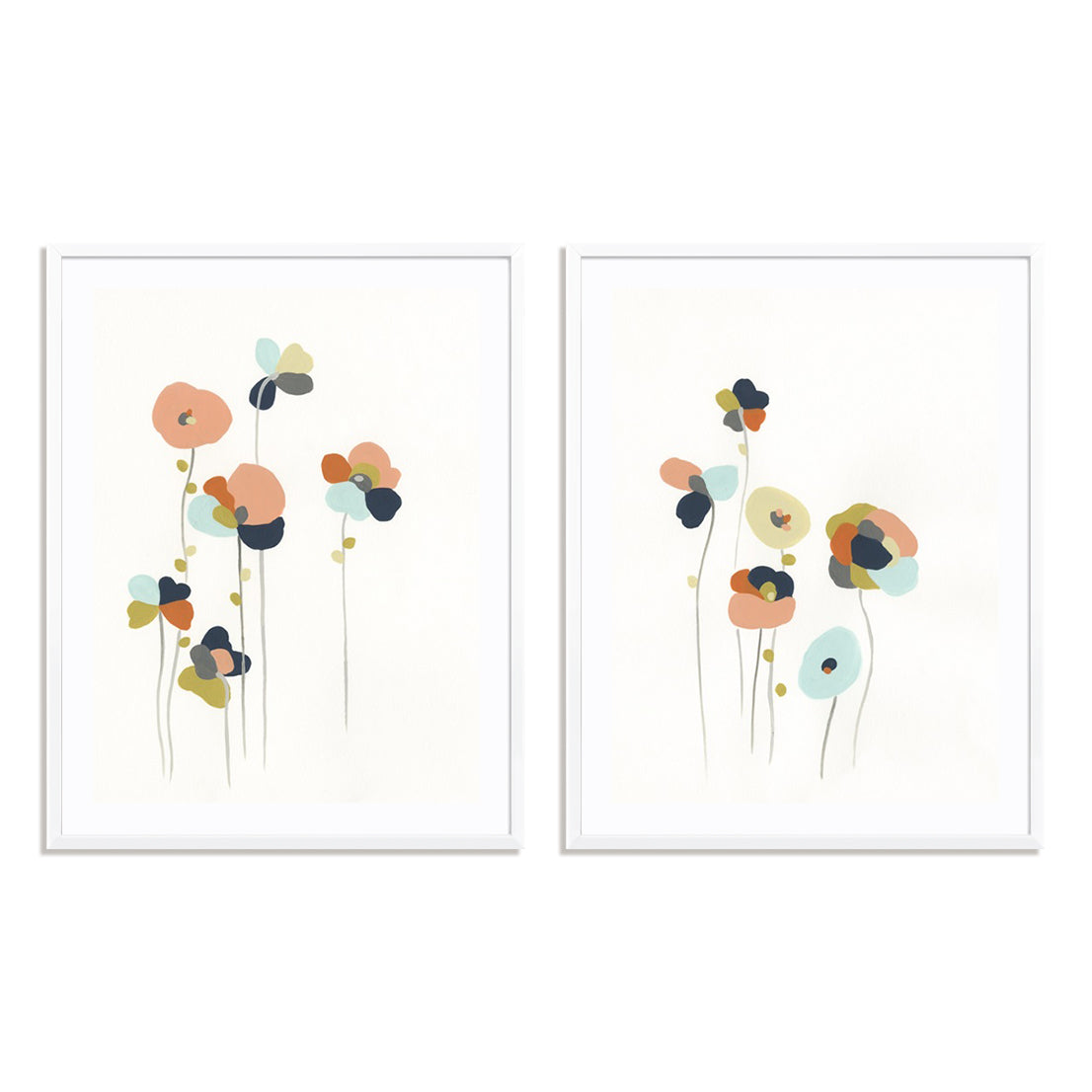 Modular Bouquet I and II Wall Art