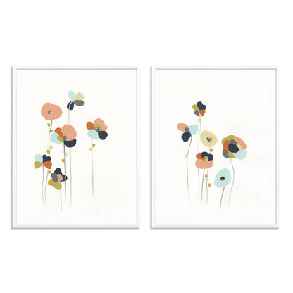 Modular Bouquet I and II Wall Art