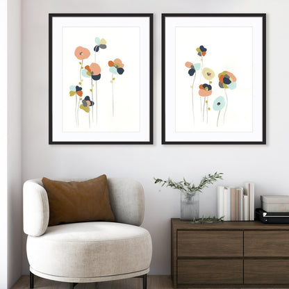 Modular Bouquet I and II Wall Art