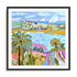 Palm Retreat Wall Art #oran_black-white-border