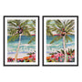 Palm Tree Wimsy I and II Wall Art