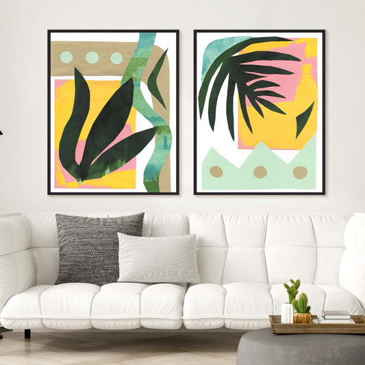 South Beach I and II Wall Art