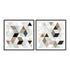 Watercolor Mosaic I and II Wall Art