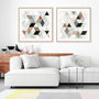 Watercolor Mosaic I and II Wall Art
