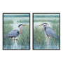 Wetland Heron I and II Wall Art