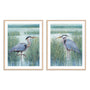 Wetland Heron I and II Wall Art