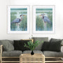 Wetland Heron I and II Wall Art