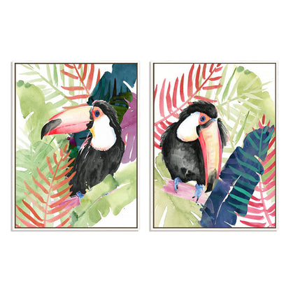 Toucan Palms II and I Wall Art