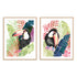 Toucan Palms II and I Wall Art