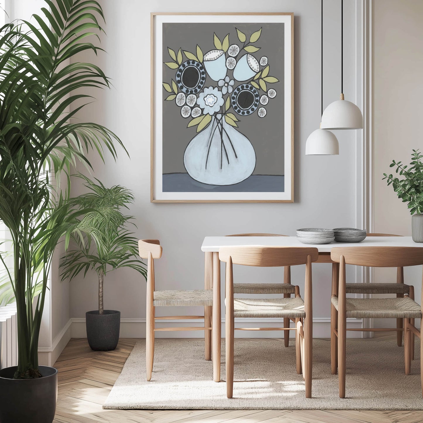 Happy Garden Flowers III Wall Art