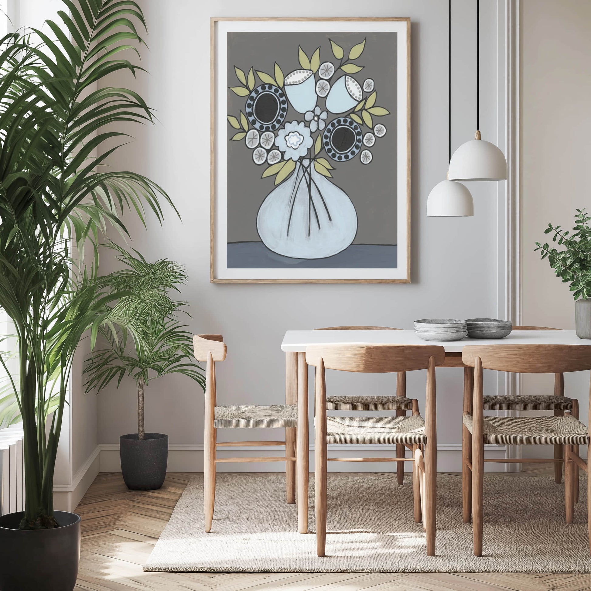Happy Garden Flowers III Wall Art