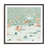 Summer Confetti I Wall Art #oran_black-white-border