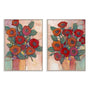 Poppies in a Vase I and II Wall Art
