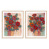 Poppies in a Vase I and II Wall Art