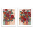 Poppies in a Vase I and II Wall Art