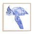 Ultramarine Sea Turtle I Wall Art #oran_natural-white-border