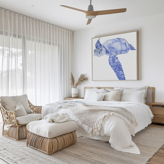 Ultramarine Sea Turtle I Wall Art