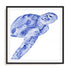 Ultramarine Sea Turtle II Wall Art #oran_black-white-border