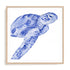 Ultramarine Sea Turtle II Wall Art #oran_natural-white-border