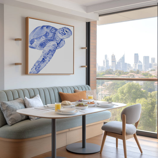 Ultramarine Sea Turtle II Wall Art